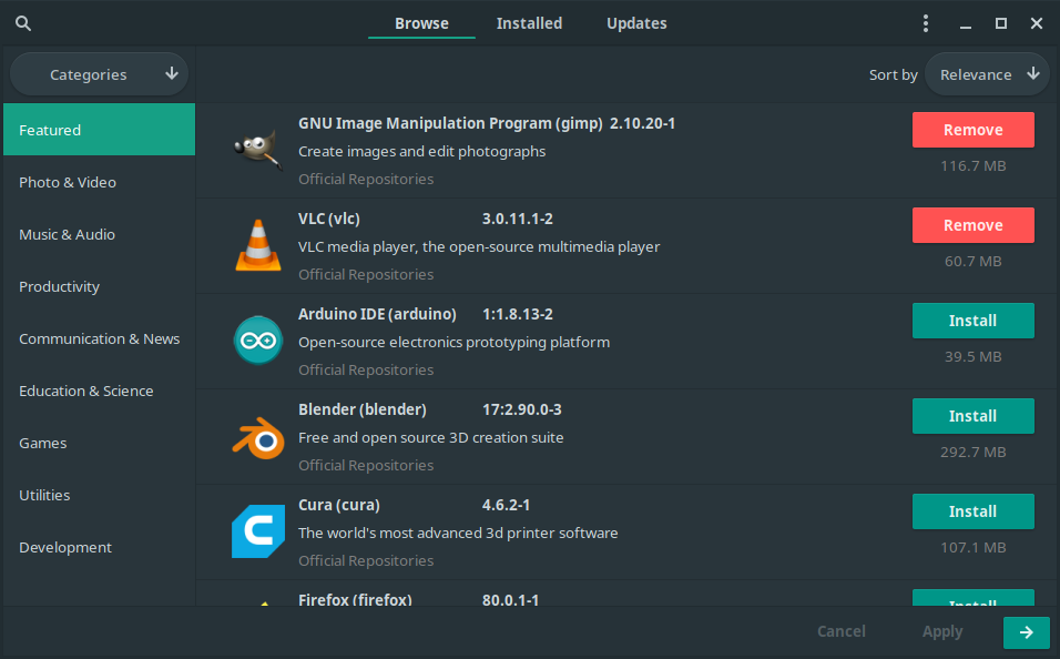 pamac – The Manjaro Package Manager – pikedom.com